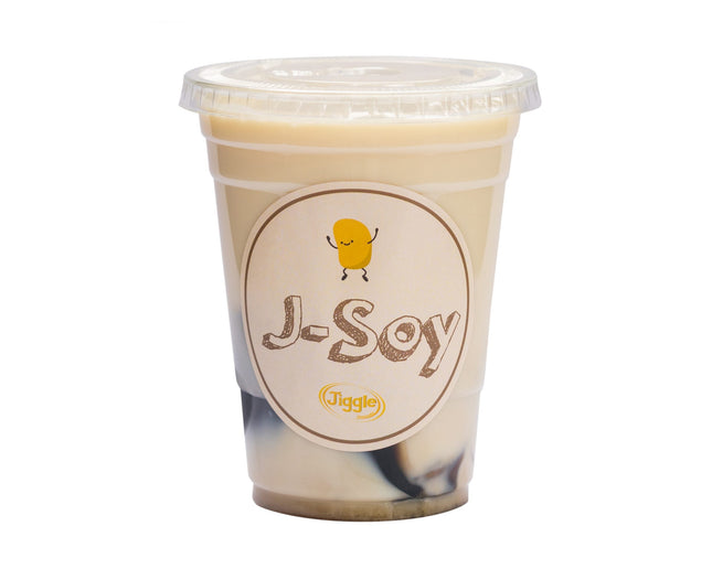Grass Jelly Soy Milk with Brown Sugar Syrup (Cold & Warm) image 0