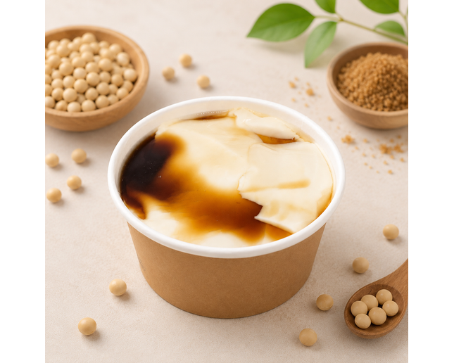 Warm Silken Tofu with Brown Sugar Syrup