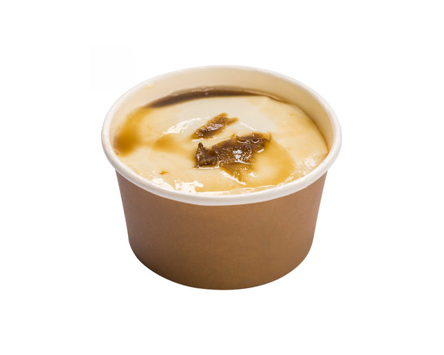 Warm silken tofu with ginger infused brown sugar syrup image 0