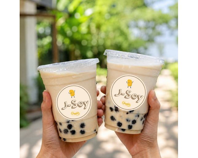 Boba Soy milk with brown sugar syrup (cold, warm)