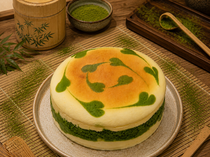 Jiggle Cheesecake Matcha