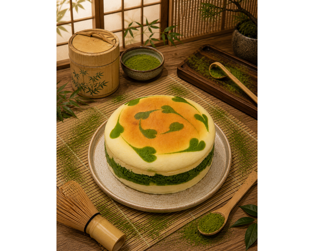 Jiggle Cheesecake Matcha