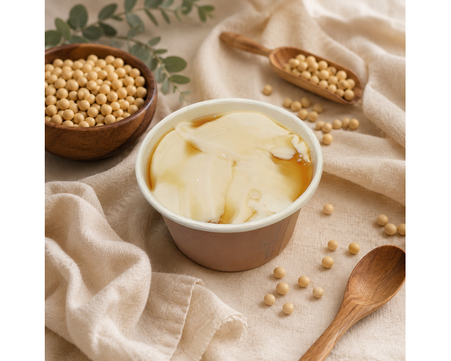 Warm Silken Tofu with Brown Sugar Syrup