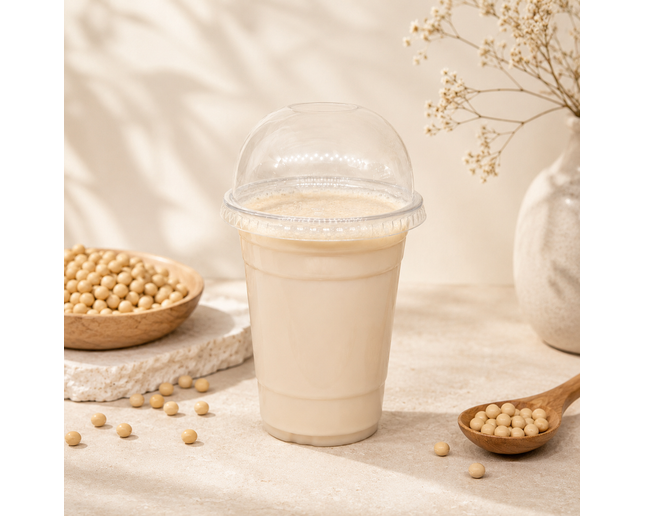 Soy milk with brown sugar syrup (cold, warm)
