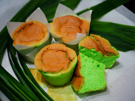 Pandan Coconut Chiffon Cake