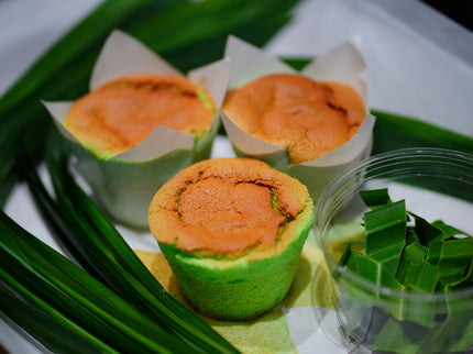 Pandan Coconut Chiffon Cake