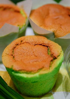 Pandan Coconut Chiffon Cake