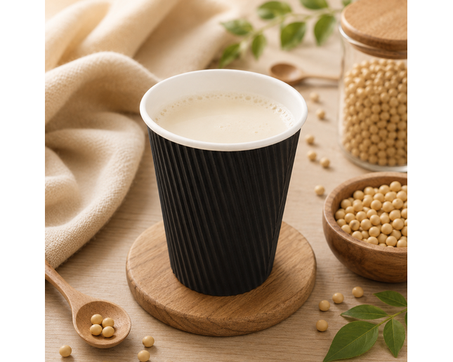 Soy milk with brown sugar syrup (cold, warm)